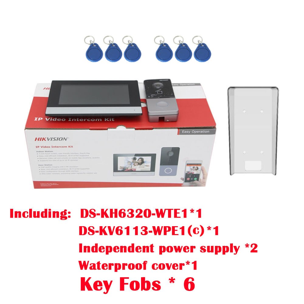 IP   ŰƮ DS-KIS603-P(C)  DS-KV6113-WPE1 + DS-KH6320-WTE1 POE   ̼ WIFI 